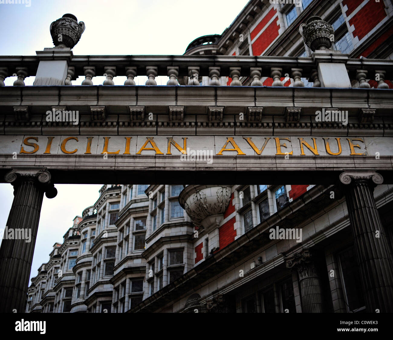 Avenue de Sicile, Londres Banque D'Images