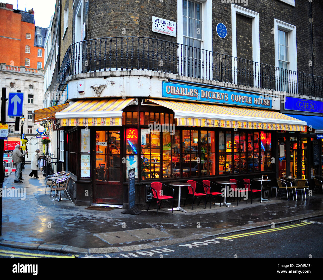 Charles Dickens Coffee House sur la rue Wellington, Londres Banque D'Images