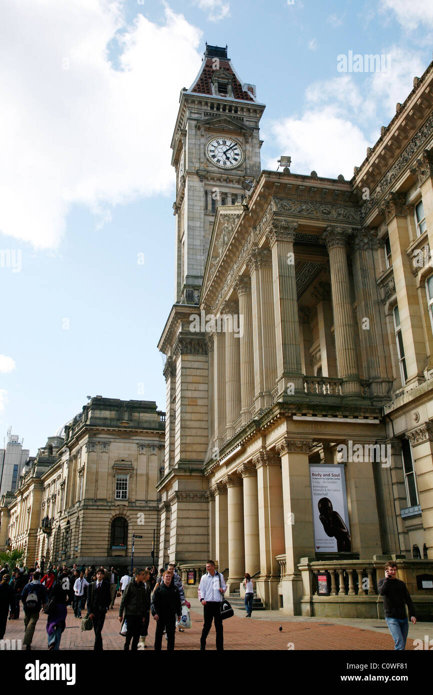 Birmingham Museum and Art Gallery à Chamberlain Square, Birmingham, Angleterre, Royaume-Uni. Banque D'Images