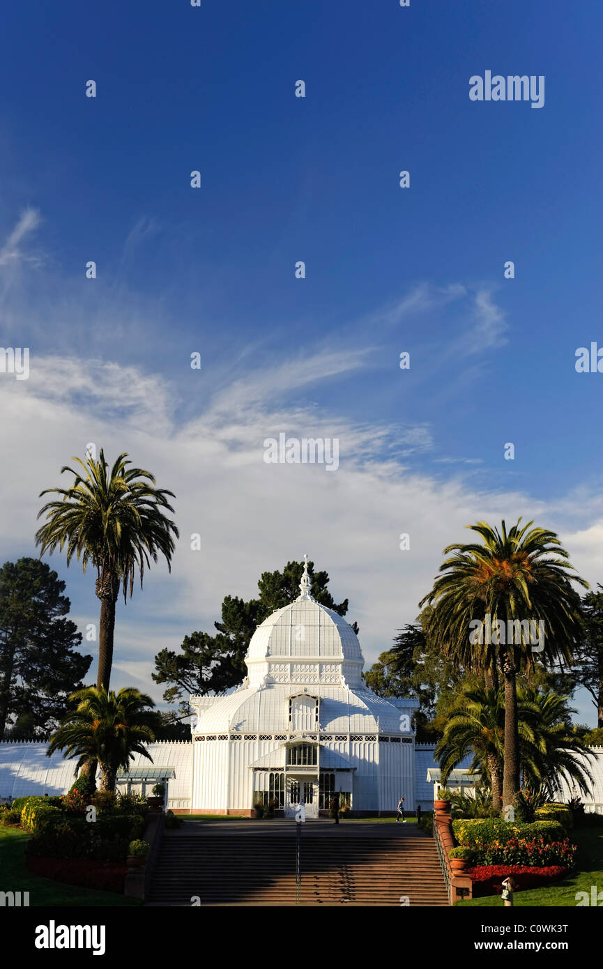 États-unis, Californie, San Francisco, Golden Gate Park, Conservatoire des fleurs Banque D'Images