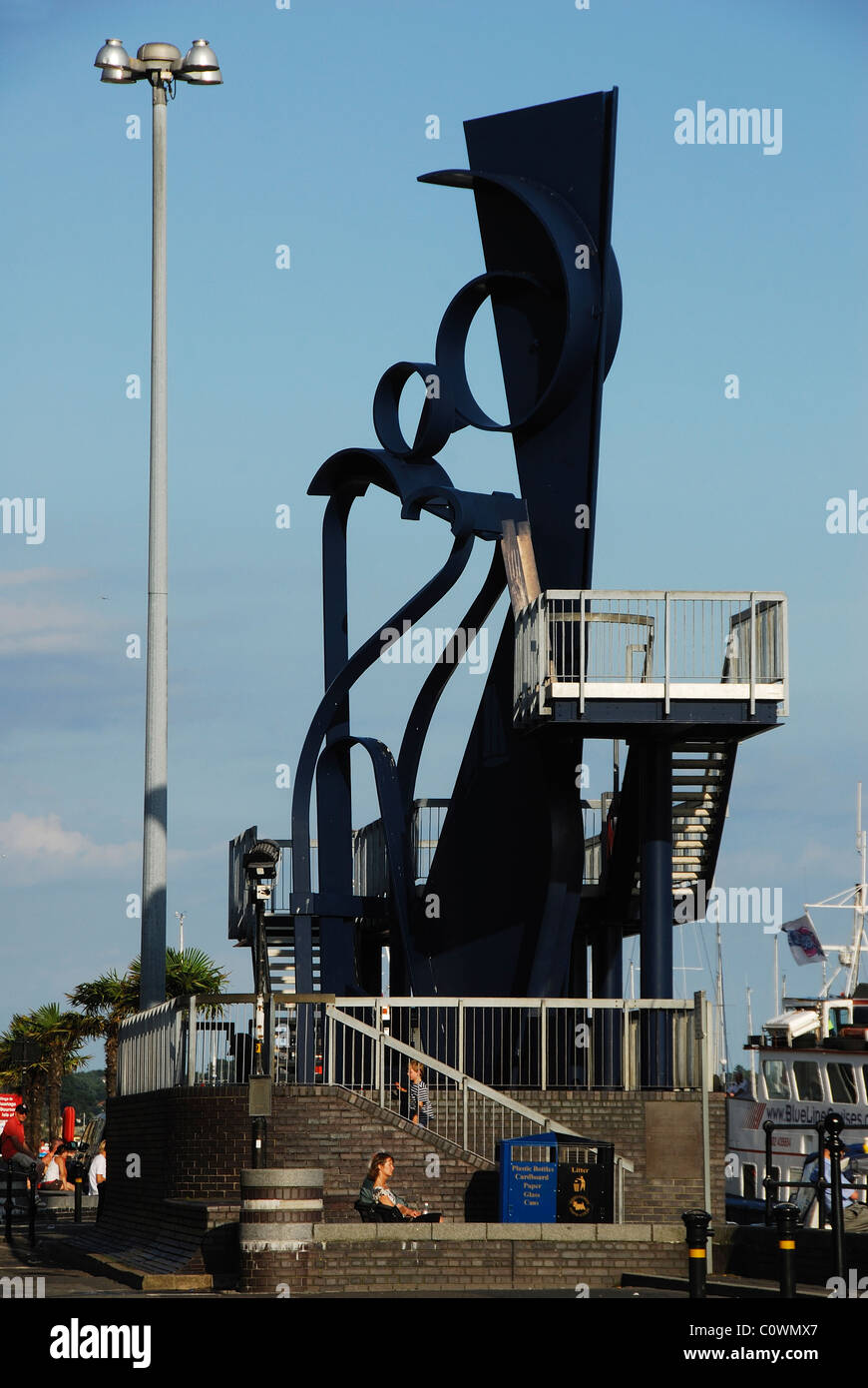 Sculpture sur Poole Quay, Dorset, UK Août 2009 Banque D'Images