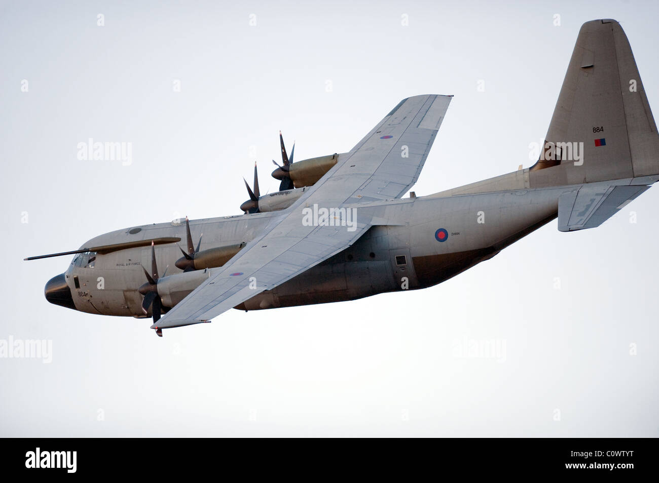Le C-130 d'avion de transport tactique Hercules est le pivot de la RAF's Air Transport (AT) et de la flotte est basée à Dar Lyneha Banque D'Images