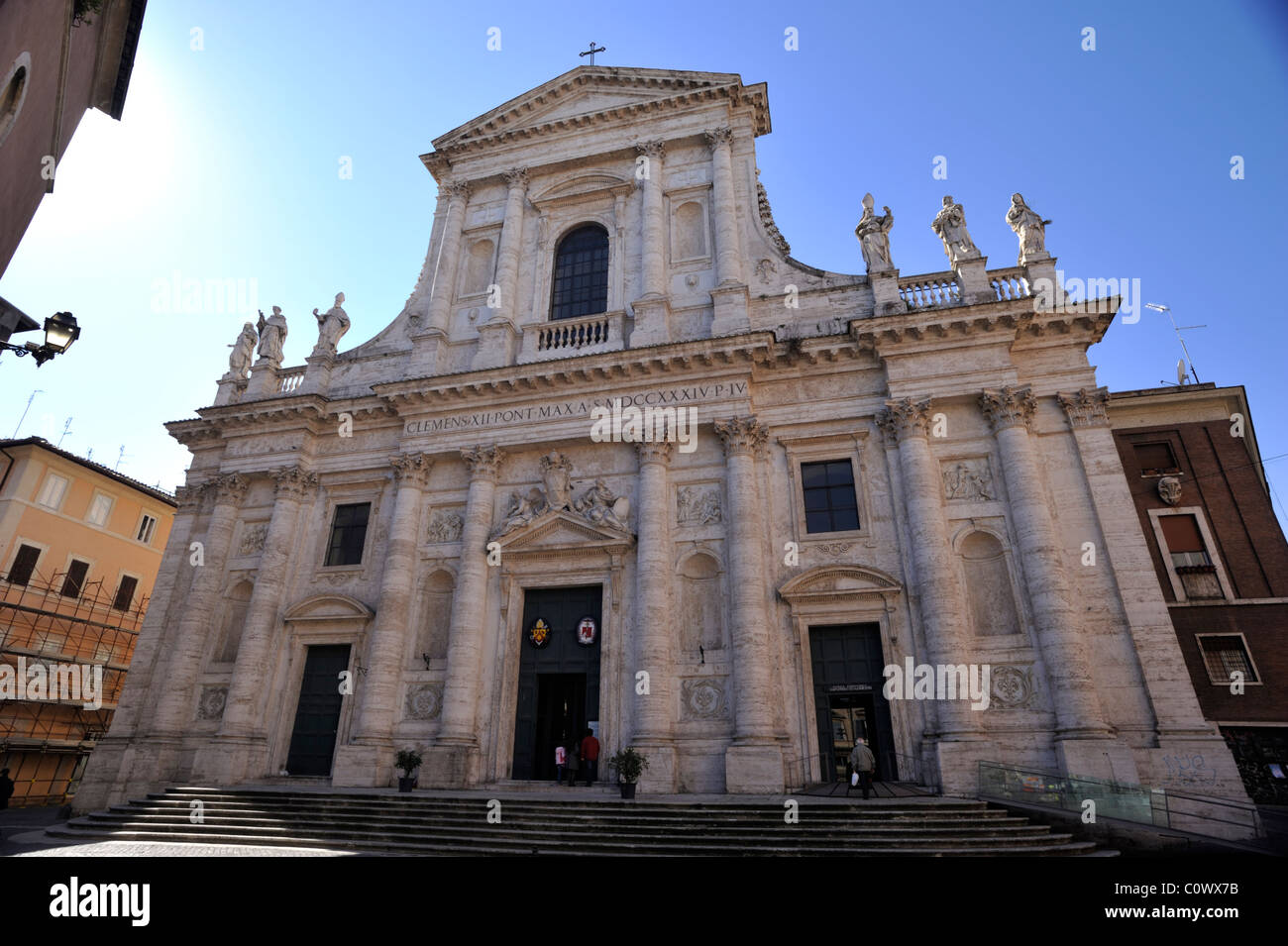 Italie, Rome, église San Giovanni Battista dei Fiorentini Banque D'Images