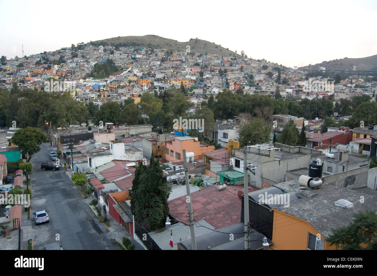 La zone métropolitaine de Mexico pleine de maisons et plus de maisons pour kilomètres Banque D'Images