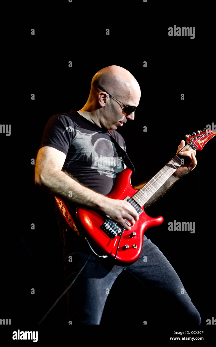 Joe Satriani Live à Bruxelles Banque D'Images