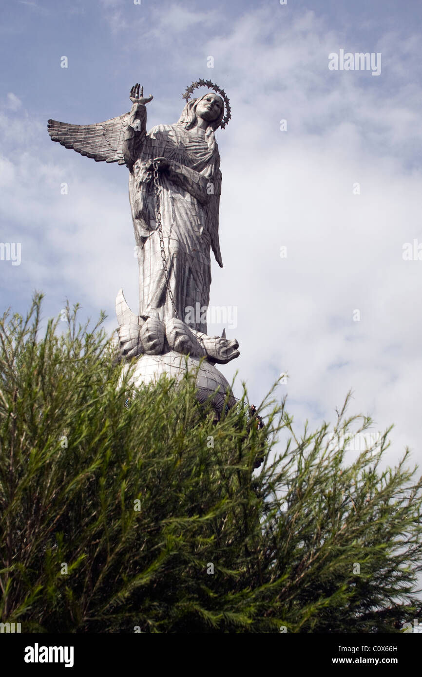 Vierge de El Panecillo - Quito, Équateur Banque D'Images