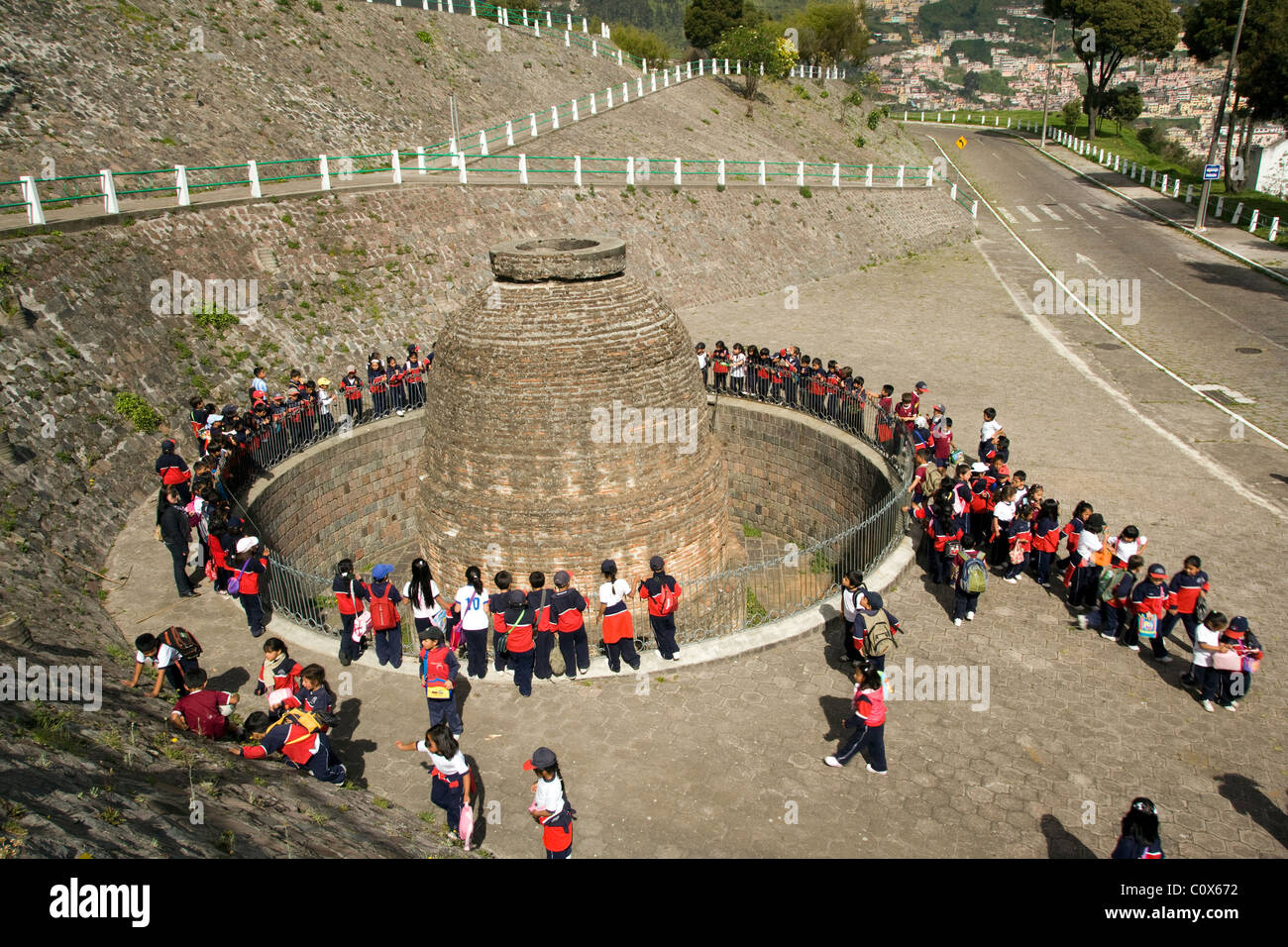 El Panecillo - Quito, Équateur Banque D'Images