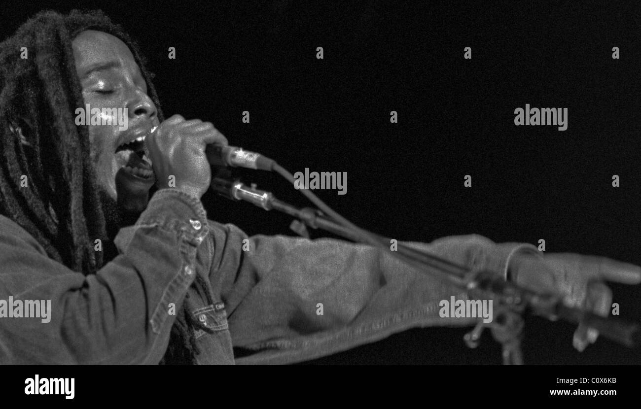 Ziggy Marley et la mélodie décideurs effectuer à Raleigh, le 27 août 1993. Ziggy Marley Banque D'Images