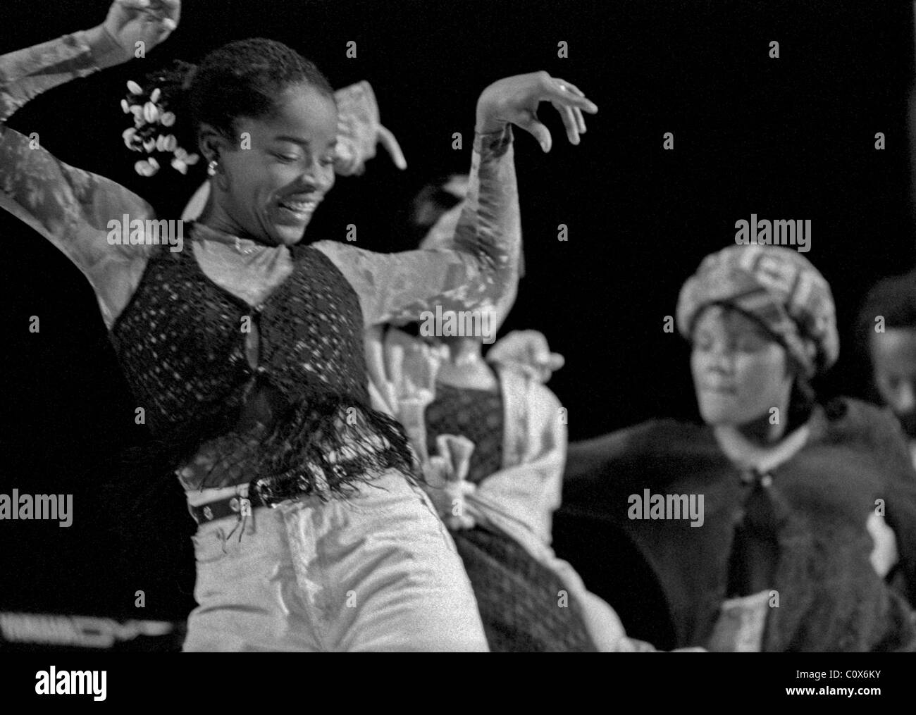 Ziggy Marley et la mélodie décideurs effectuer à Raleigh, le 27 août 1993. Sharon et Cedella Marley Banque D'Images
