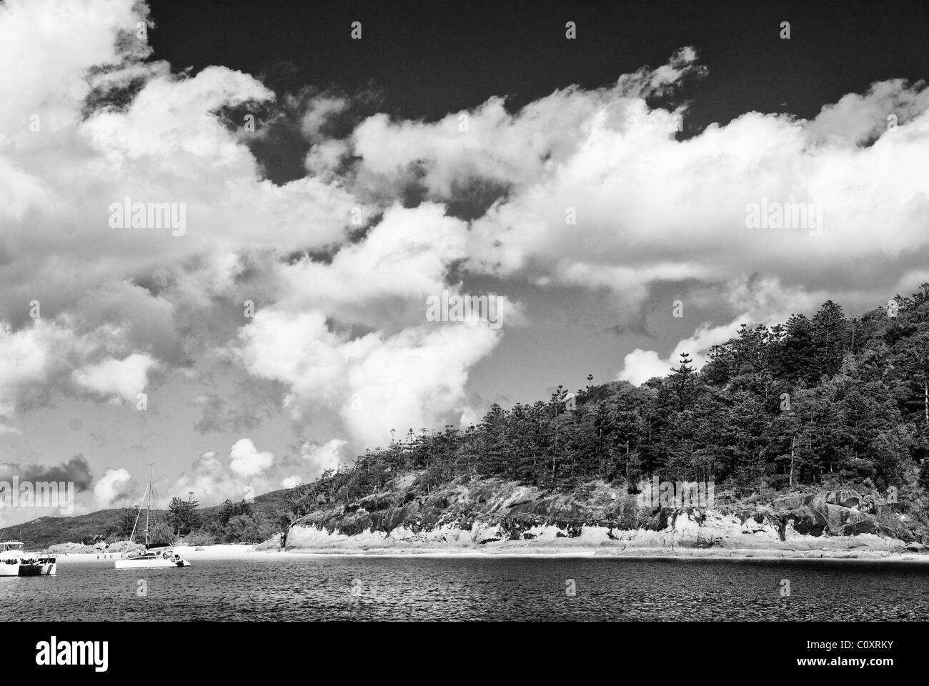 Whitehaven Beach dans l'archipel des Whitsundays, Queensland, Australie Banque D'Images