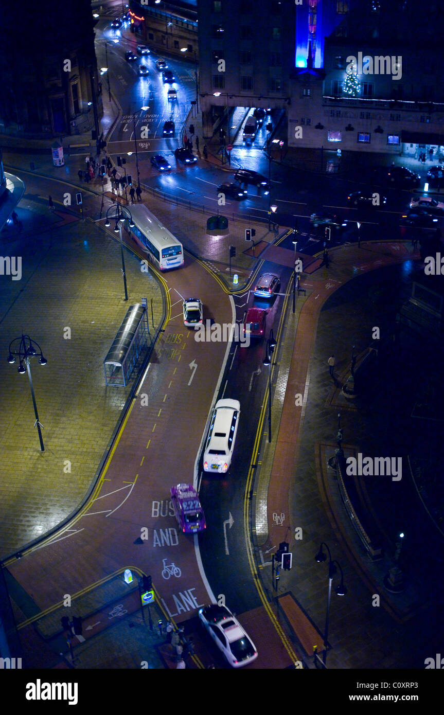 Place de la ville centre-ville de Leeds West Yorkshire, Angleterre. Banque D'Images
