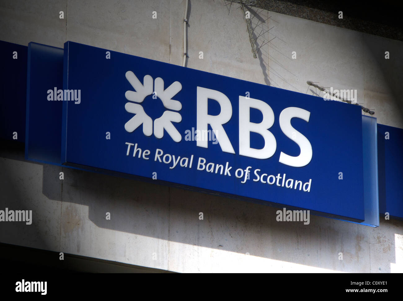 Royal Bank of Scotland sign et logo Banque D'Images