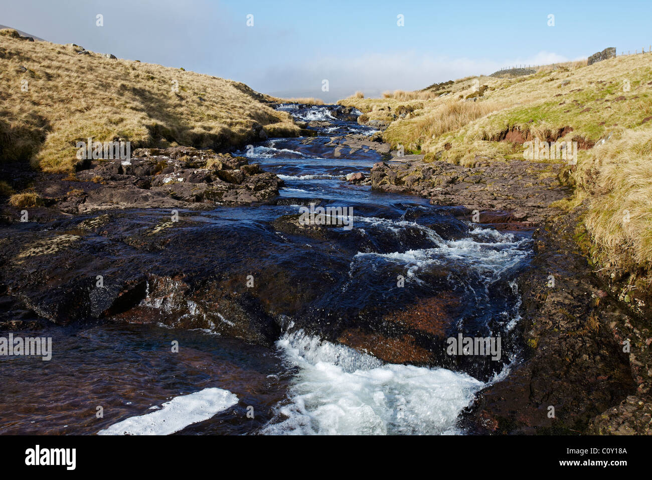 Ruisseau de montagne, Brecon Beacons, Wales, UK Banque D'Images