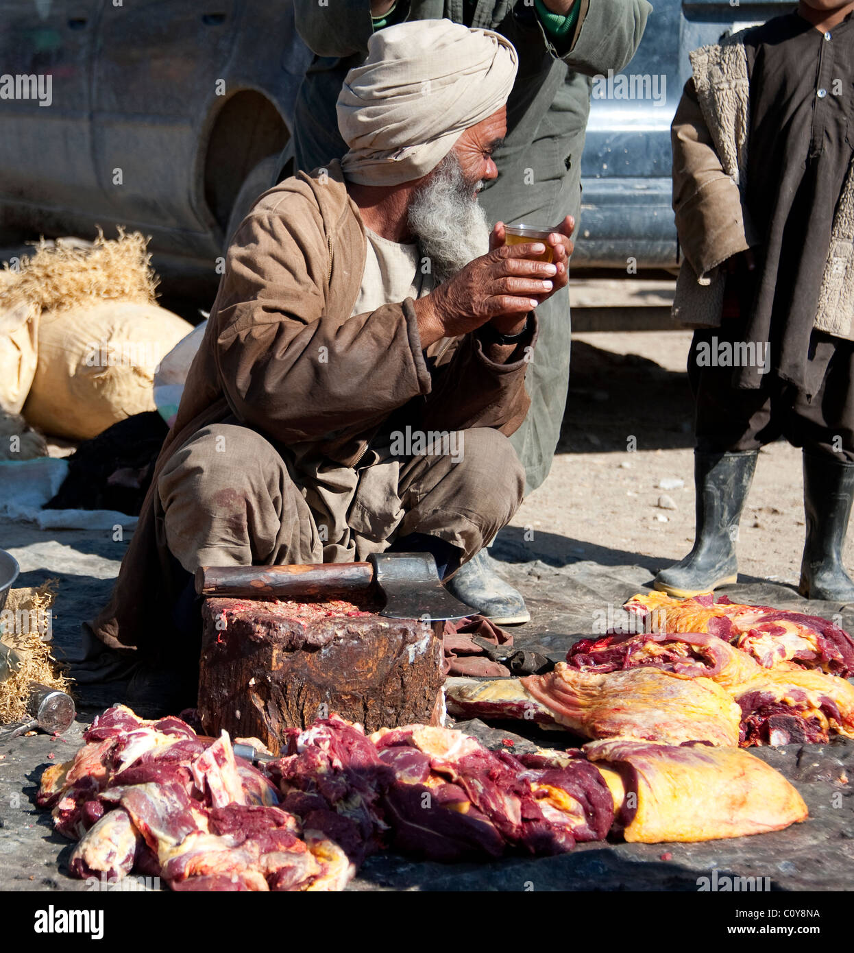 Butcher Street dans le Helmand (Afghanistan) Banque D'Images