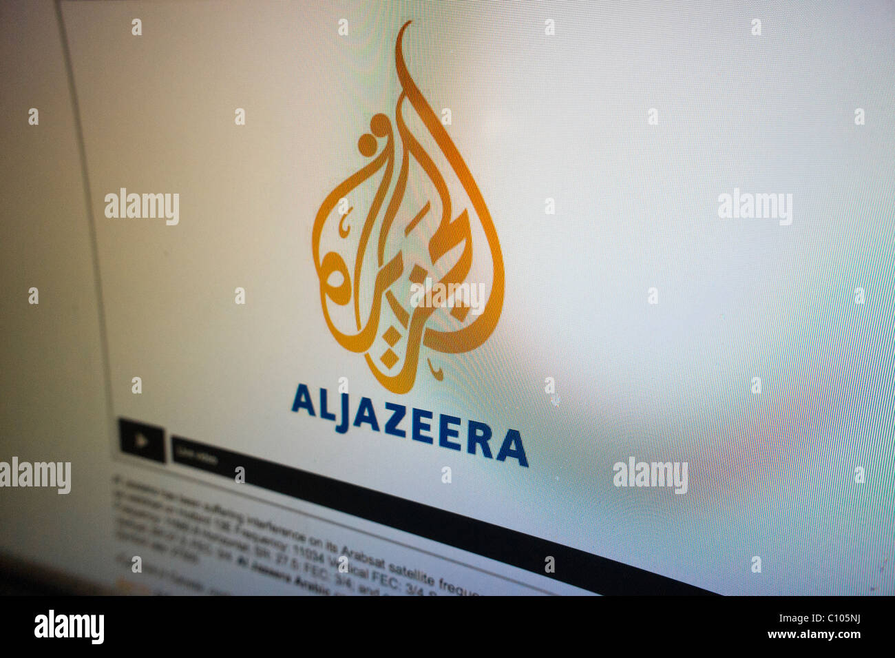 Le site web de langue anglaise de la chaîne d'information Al Jazeera Photo  Stock - Alamy