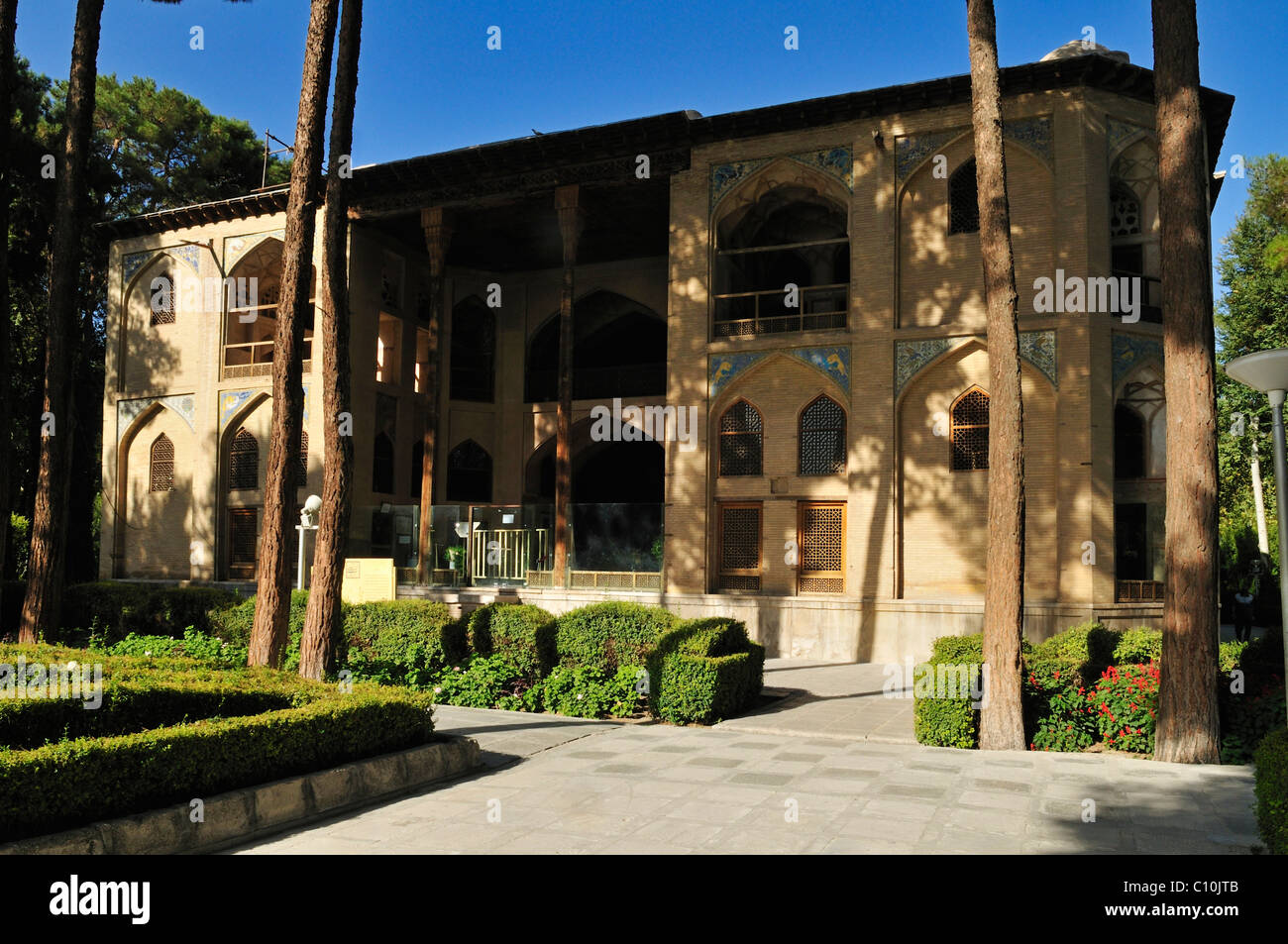 Palais Hasht Behesht safavide, UNESCO World Heritage Site, Ispahan, Isfahan, Iran, la Perse, l'Asie Banque D'Images