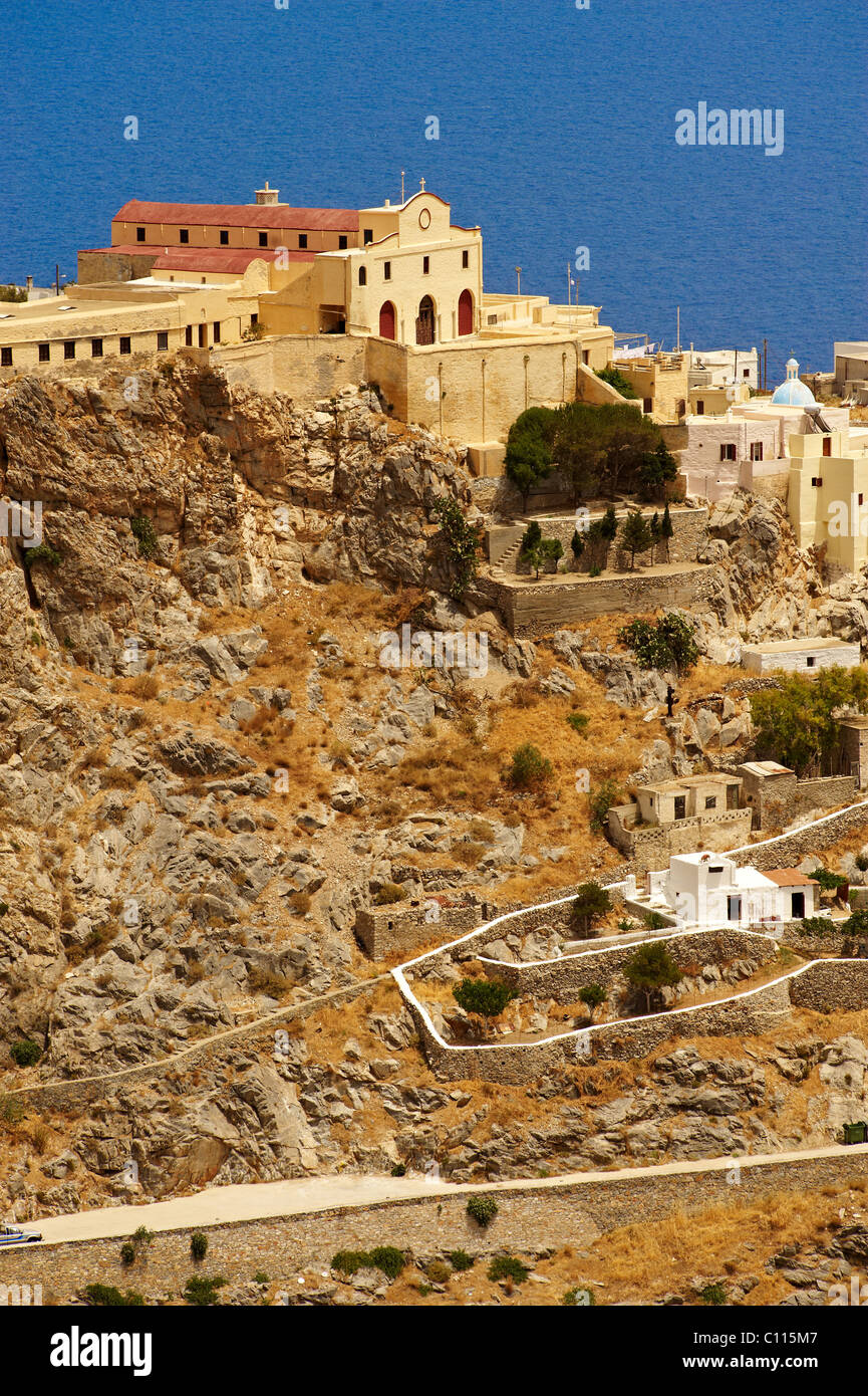 Ano Syros basilique catholique de San Giorgio, Syros [ ] , Σύρος Îles Cyclades grecques Banque D'Images