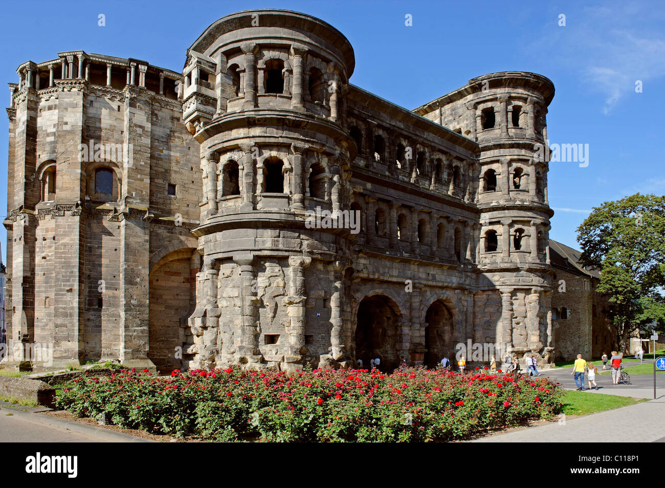Porta Nigra de Trèves, Rhénanie-Palatinat, Allemagne, Europe Banque D'Images