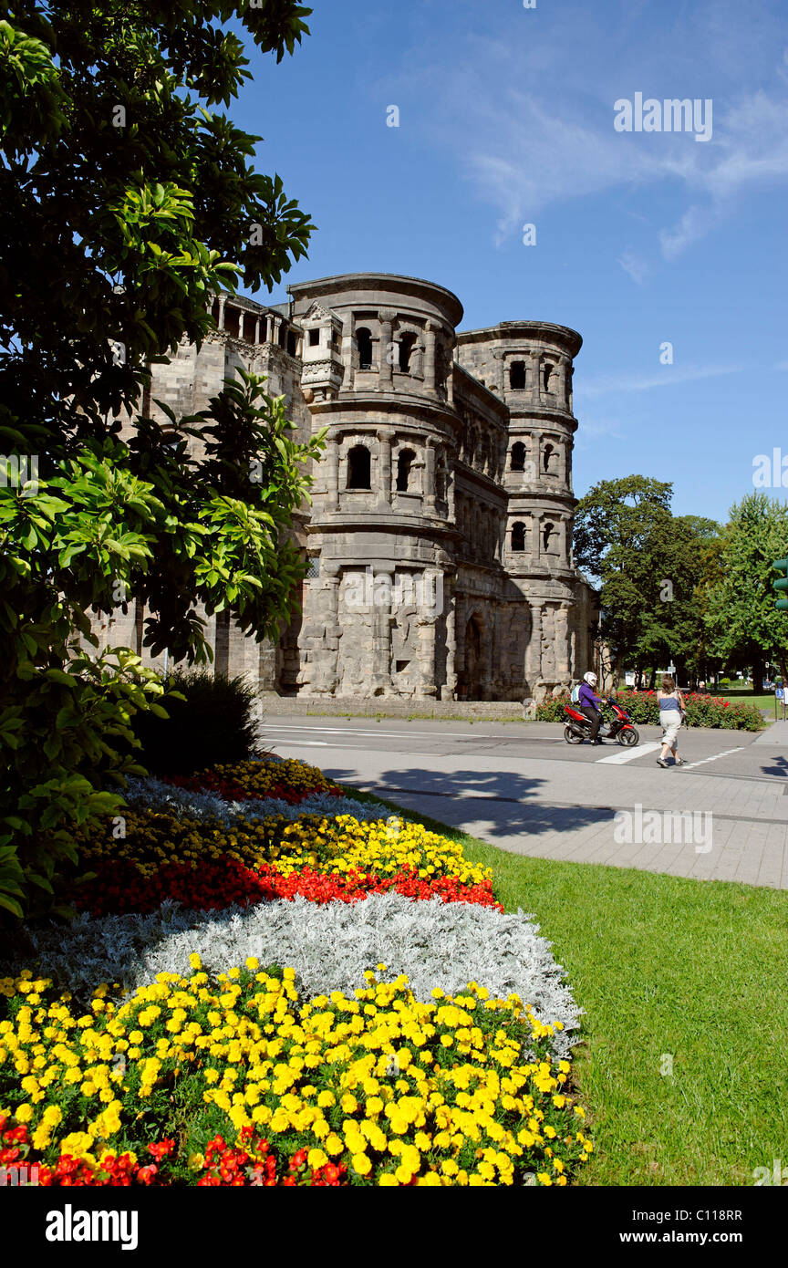 Porta Nigra de Trèves, Rhénanie-Palatinat, Allemagne, Europe Banque D'Images
