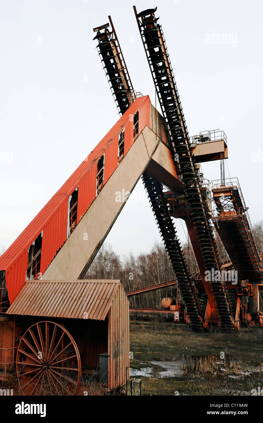 Pelle charbon géant, mine de charbon désaffectées, complexe industriel de la mine de charbon de Zollverein, Essen-Stoppenberg, Ruhr Banque D'Images