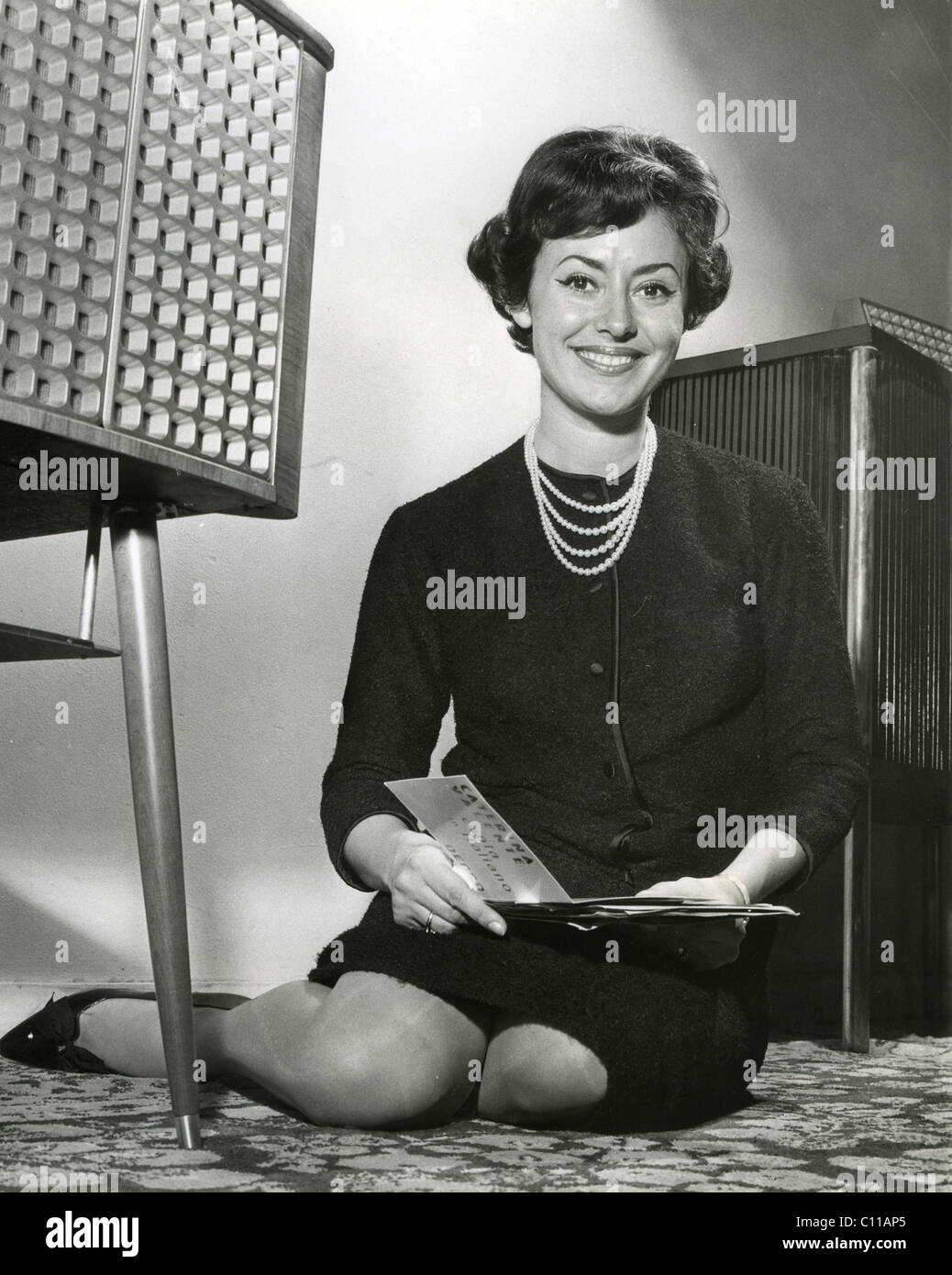 CATARINA VALENTE, chanteuse franco-italienne à propos de 1960 Banque D'Images