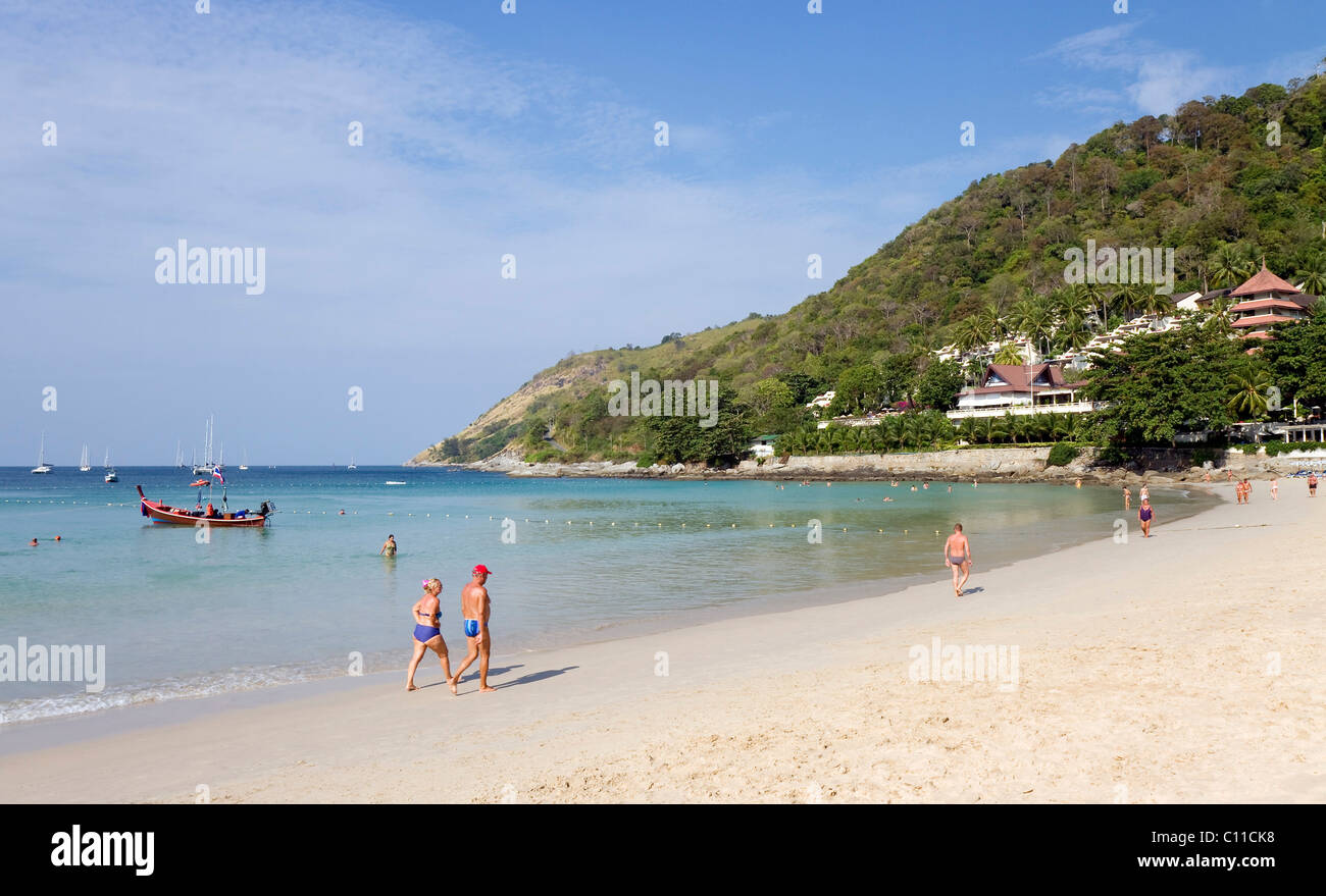 Nai Han Beach, ou Nai Harn Beach, île de Phuket, côte sud, sud de la Thaïlande, Thaïlande, Asie du Sud, Asie Banque D'Images