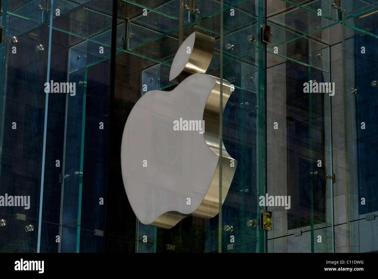 Logo,apple,NEUF,York,NY Banque D'Images