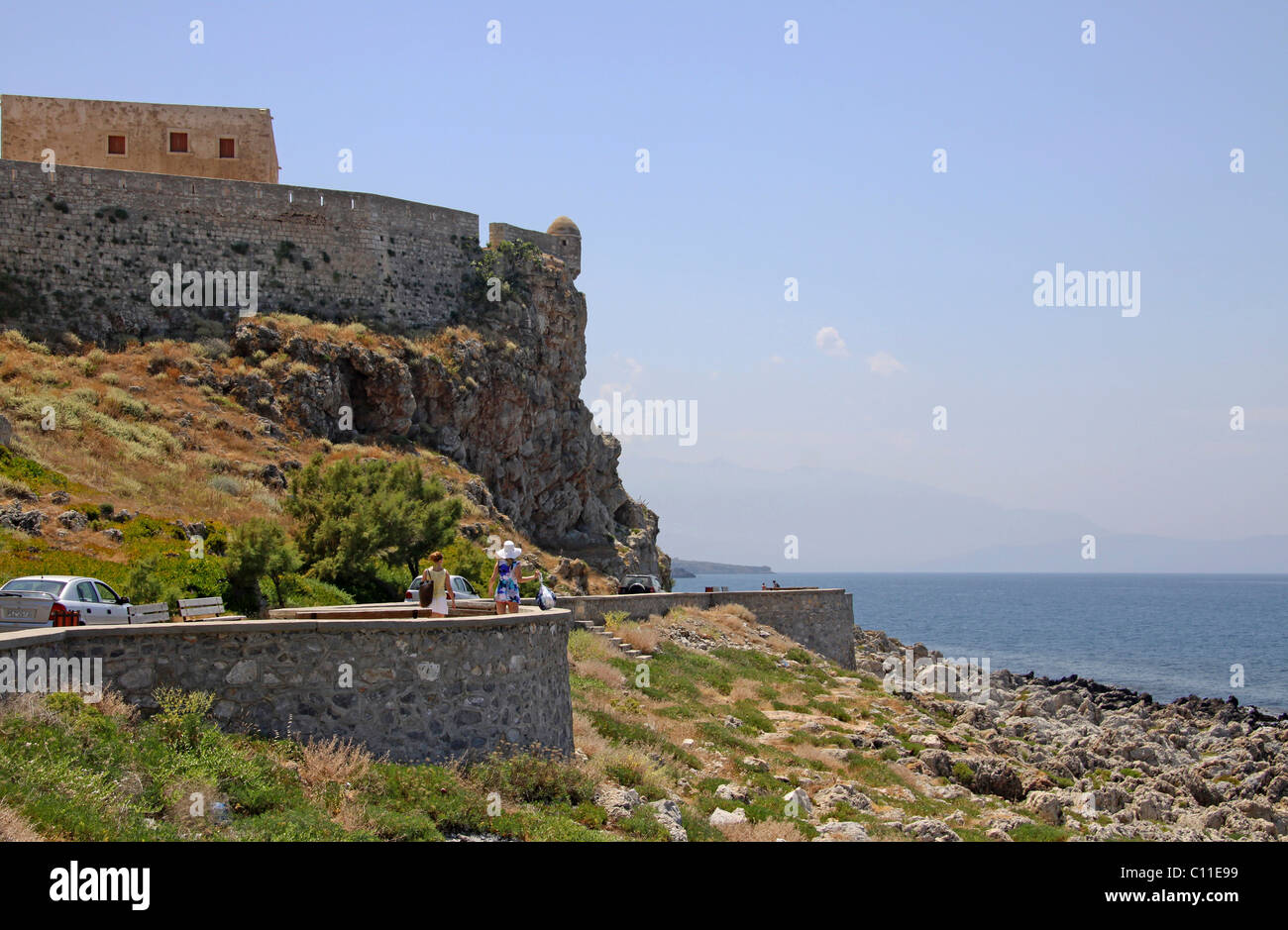 Fortezza vénitienne, forteresse, château, Rethymnon, Rethymno, Crète, Grèce, Europe Banque D'Images