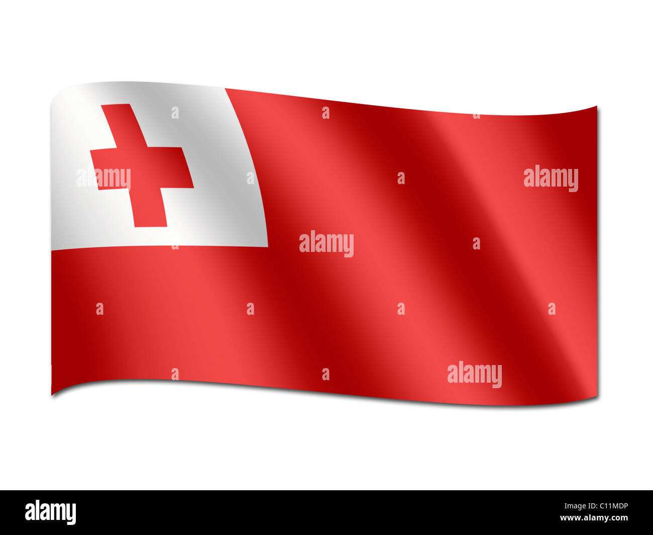 Drapeau des Tonga Banque D'Images