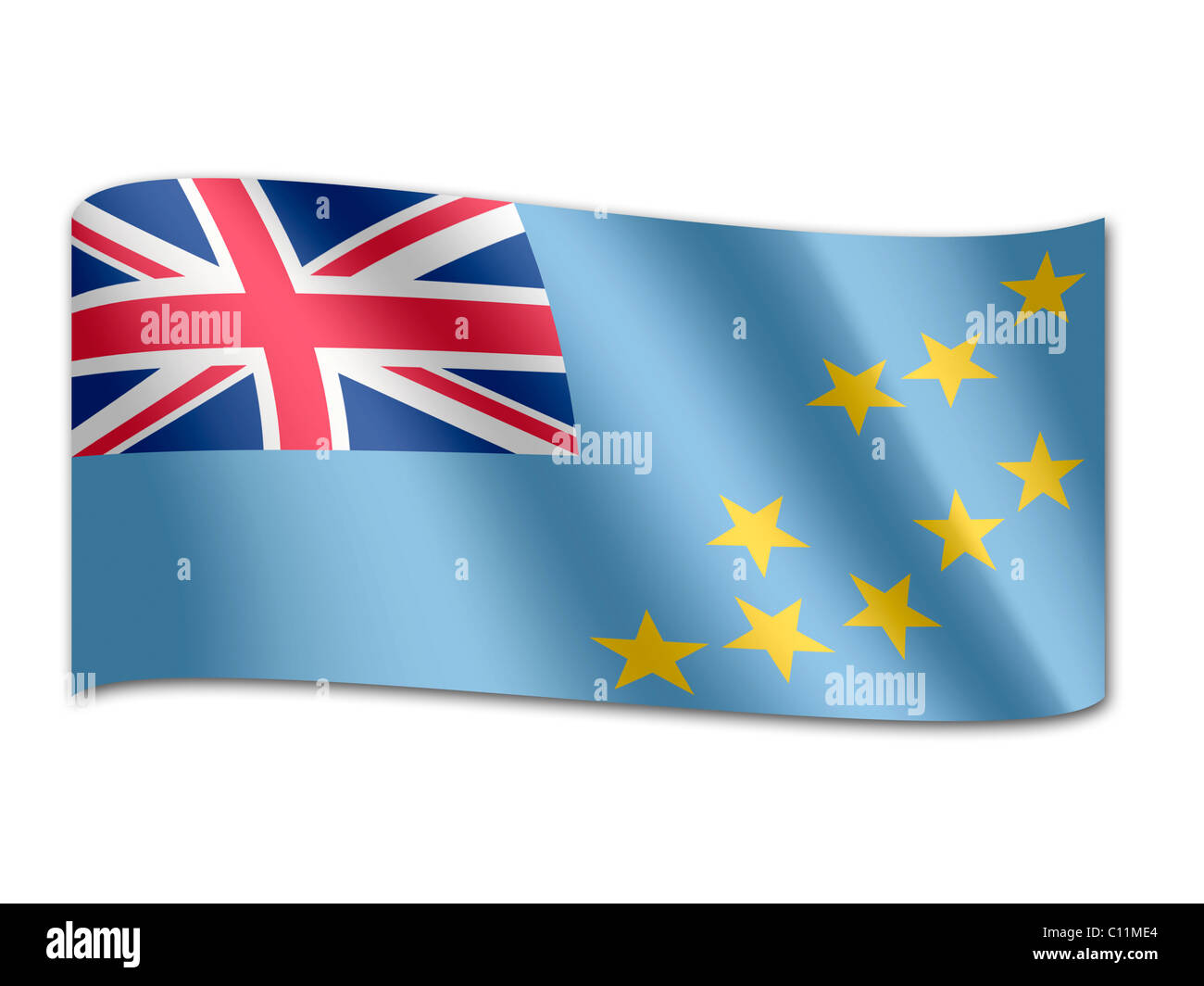 Drapeau des Tuvalu Banque D'Images