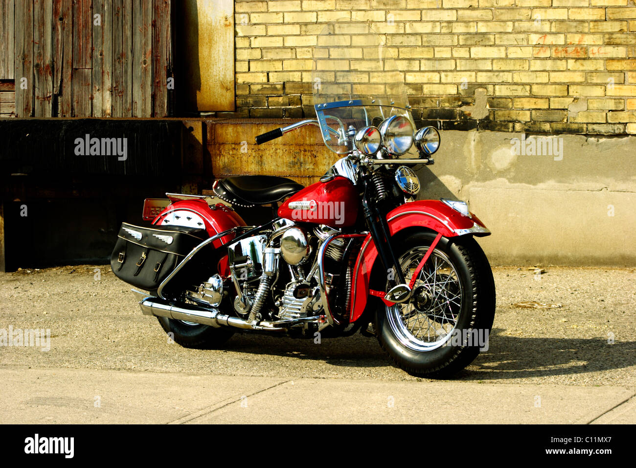 Harley Davidson 1948 FL Banque D'Images