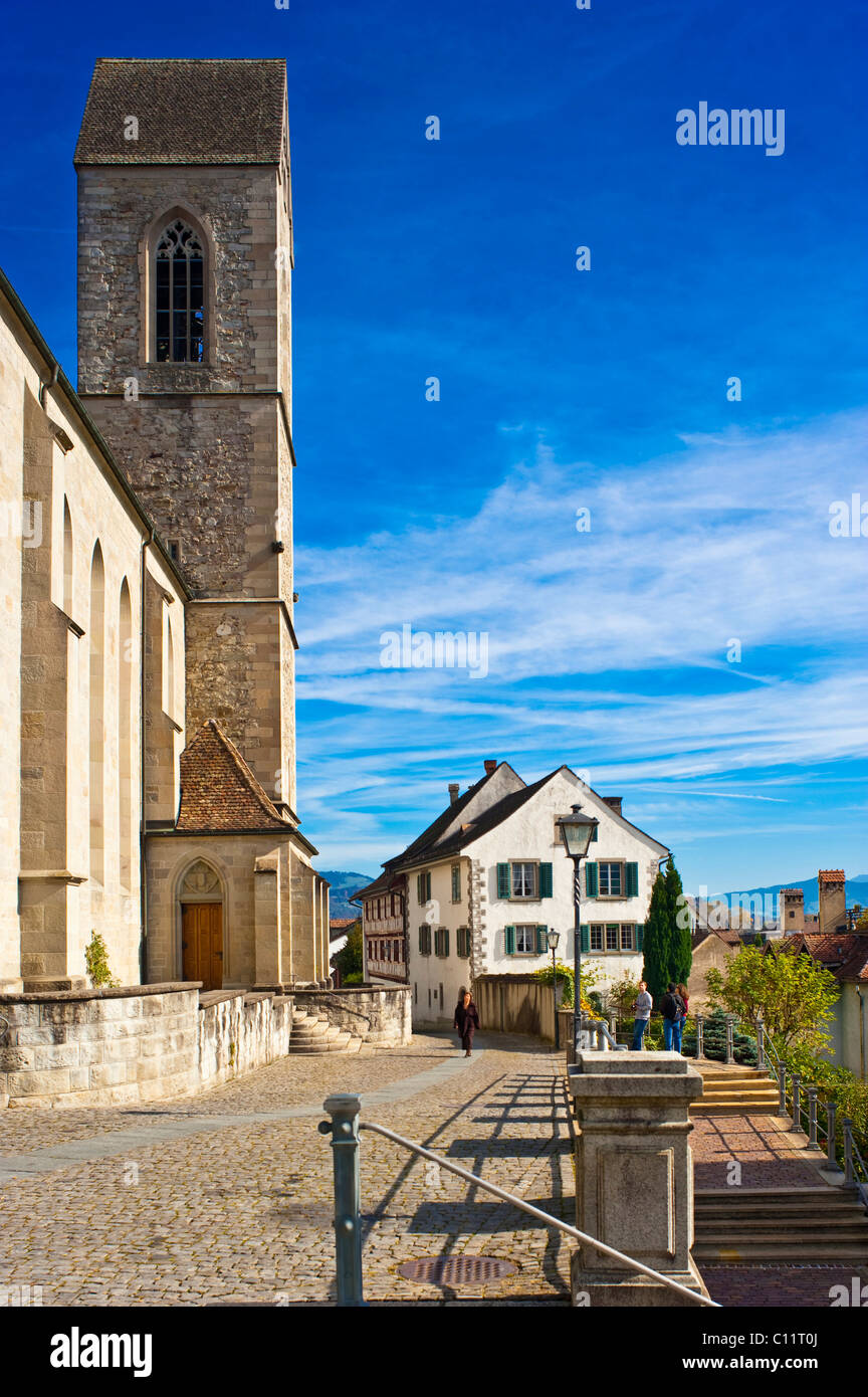 Église paroissiale église Stadtpfarrkirche, Rapperswil, Sankt Gallen, Suisse, Europe Banque D'Images