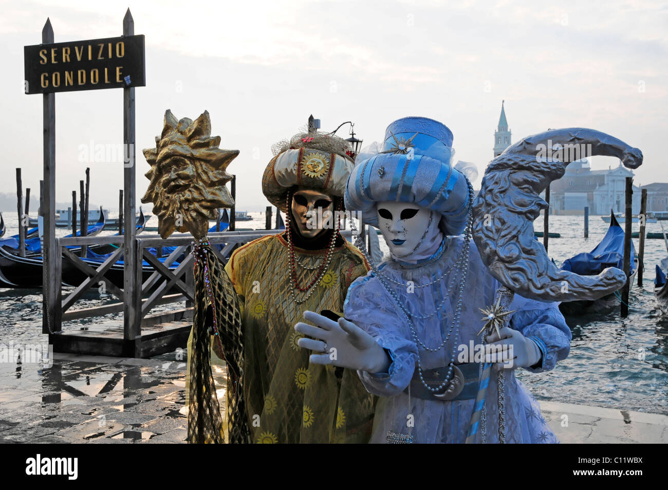 Masques, carnevale, carnaval, Venise, Vénétie, Italie, Europe Banque D'Images