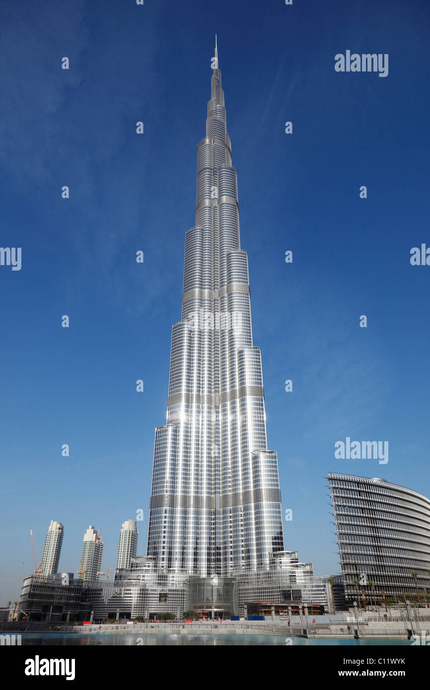 Burj Khalifa, Dubai, Émirats arabes unis, en Asie Banque D'Images