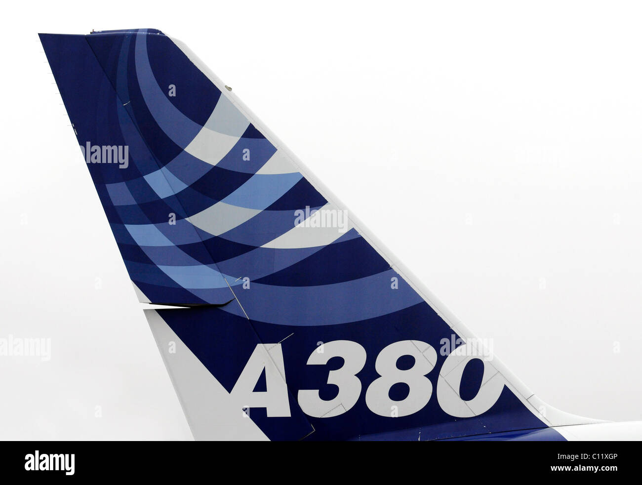 La section arrière de l'Airbus A 380 Banque D'Images