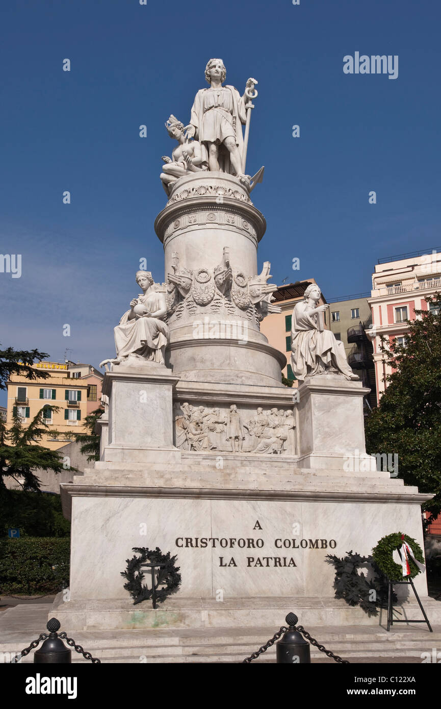 Monument à Christophe Colomb, Genova, Gênes, Ligurie, Italie, Europe
