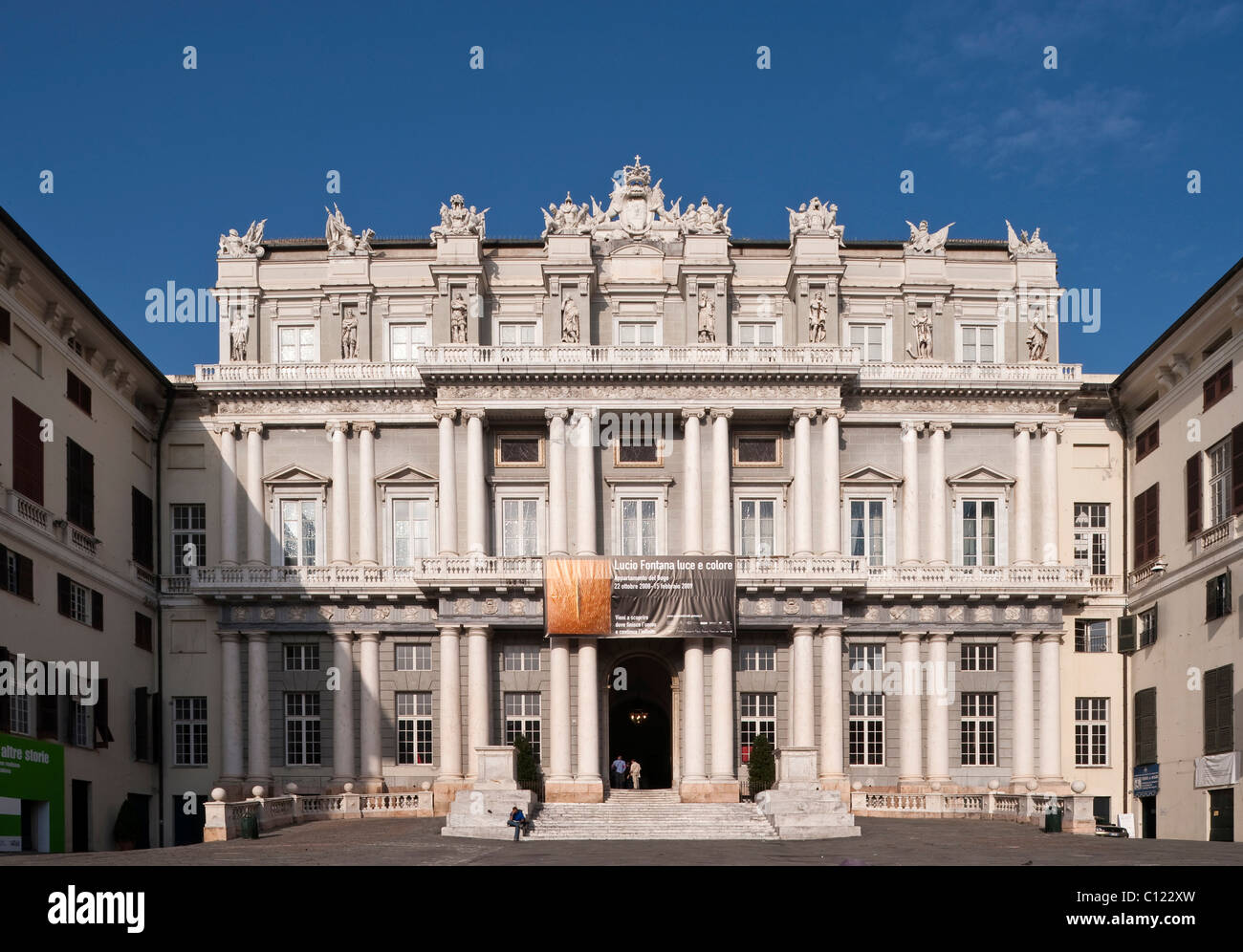 Le Palazzo Ducale, la Piazza Matteotti, Genova, Gênes, Ligurie, Italie, Europe Banque D'Images