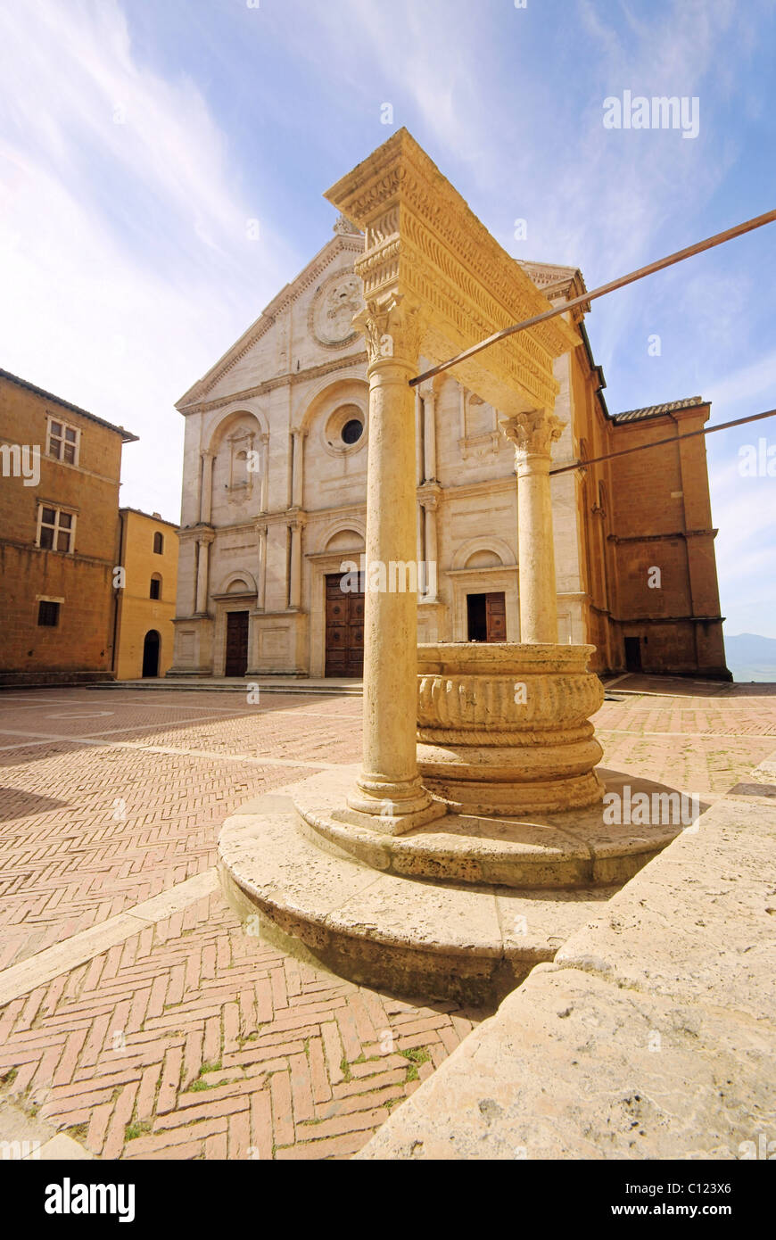 Cathédrale de Pienza Pienza Kathedrale - 04 Banque D'Images