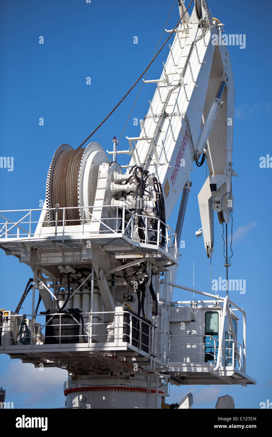 Macgregor intensif roulant installé à bord de "Mermaid endurer' support/navire polyvalent pour l'industrie pétrolière. Banque D'Images
