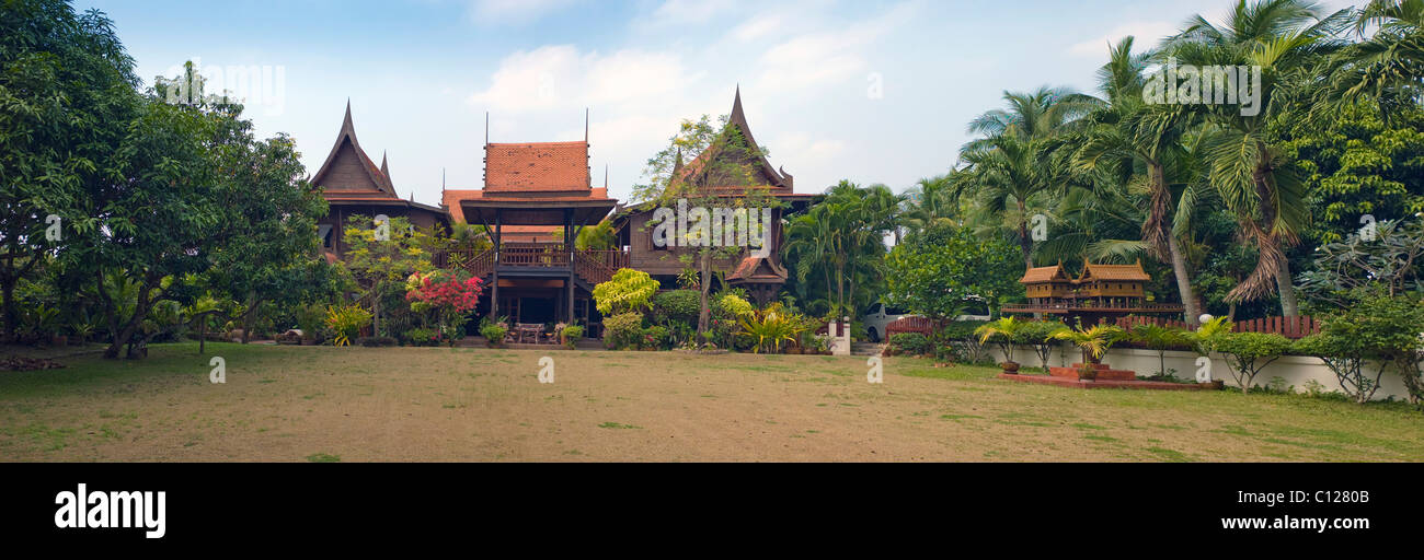 Le Thai House, hôtel et école de cuisine traditionnelle thaïlandaise, Bangkok, Thailande, Asie Banque D'Images