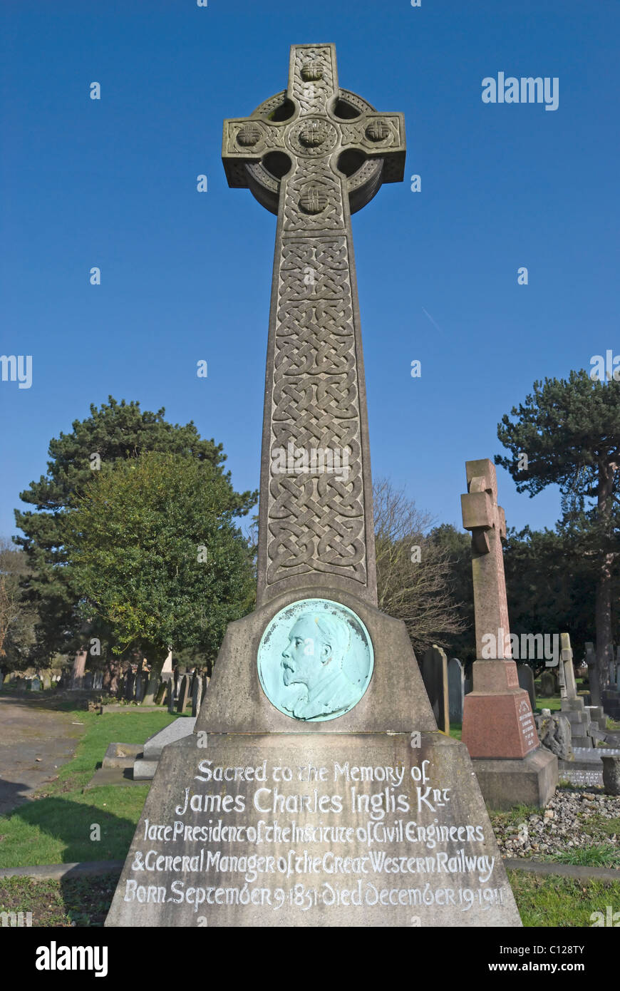 1911 La tombe de James Charles Inglis, président de l'institut des ingénieurs civils et manager de la Great Western Railway Banque D'Images