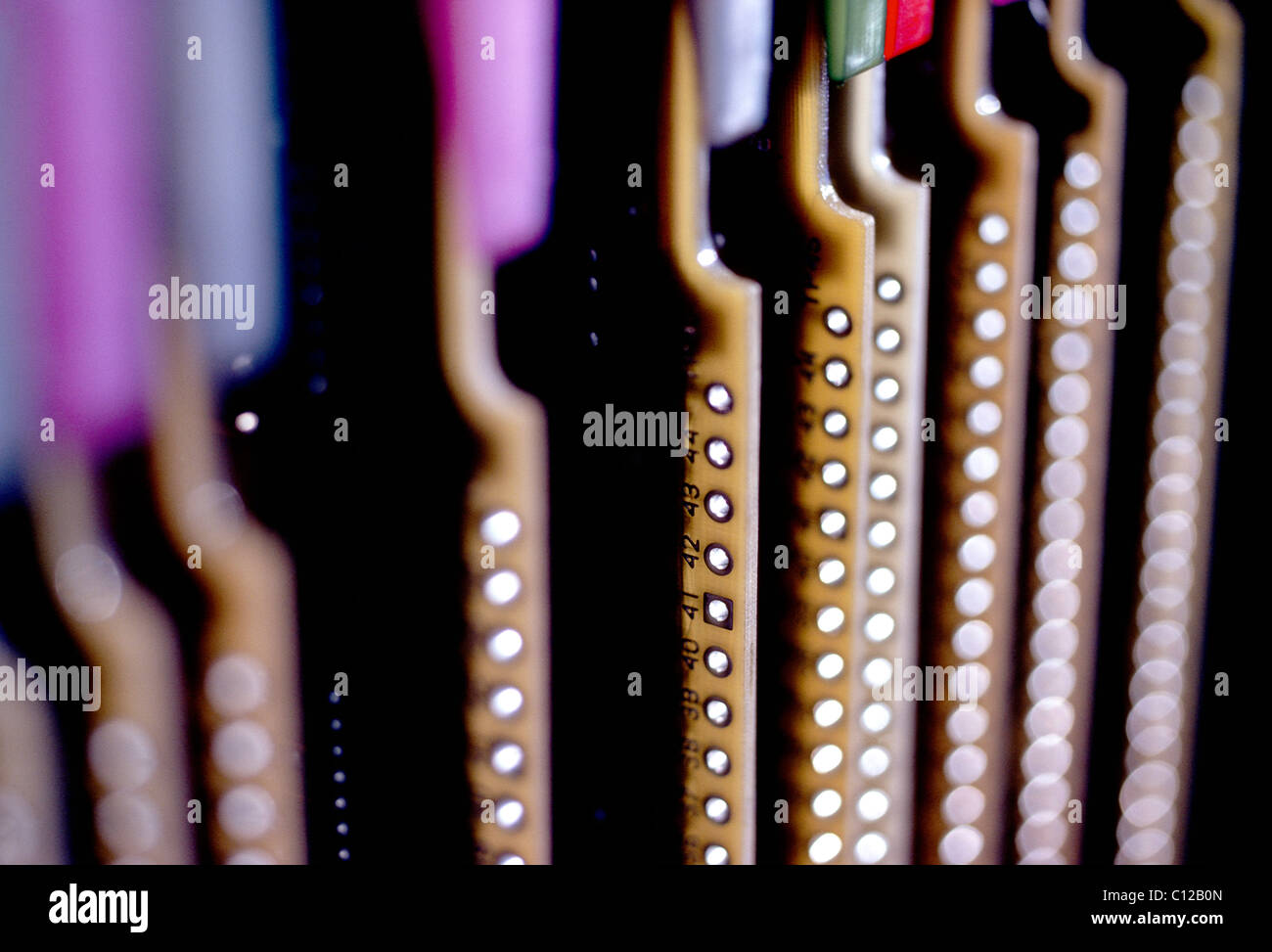Close-up of a computer circuit board Banque D'Images