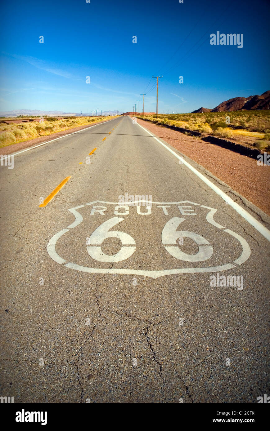 L'historique Route 66 Banque D'Images