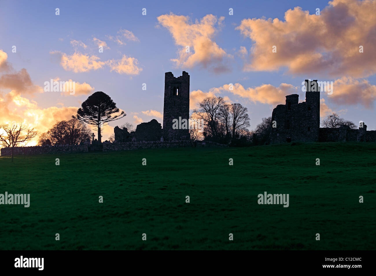 Slane Abbey Co. Meath Irlande Banque D'Images