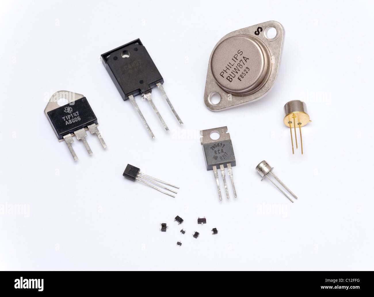 Gamme de transistors différents Banque D'Images