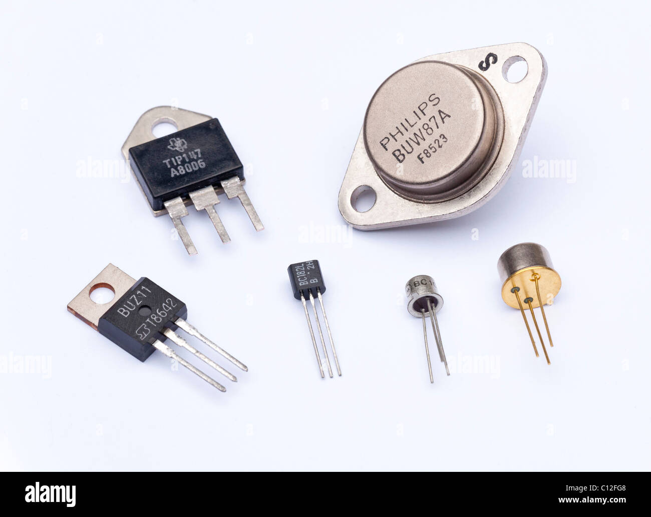 Gamme de transistors différents Banque D'Images