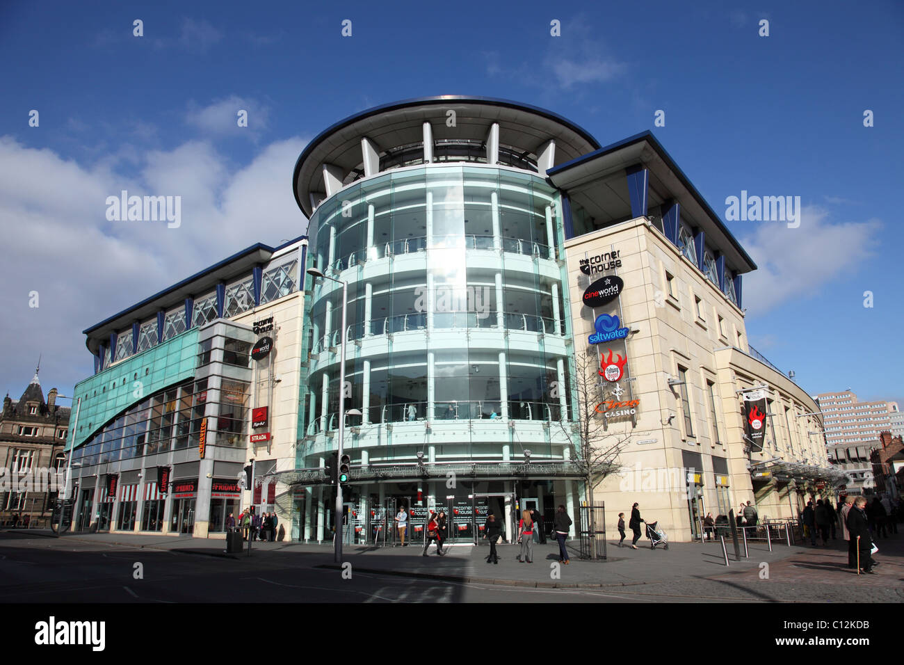 La maison d'angle, Nottingham, Angleterre, Royaume-Uni Banque D'Images