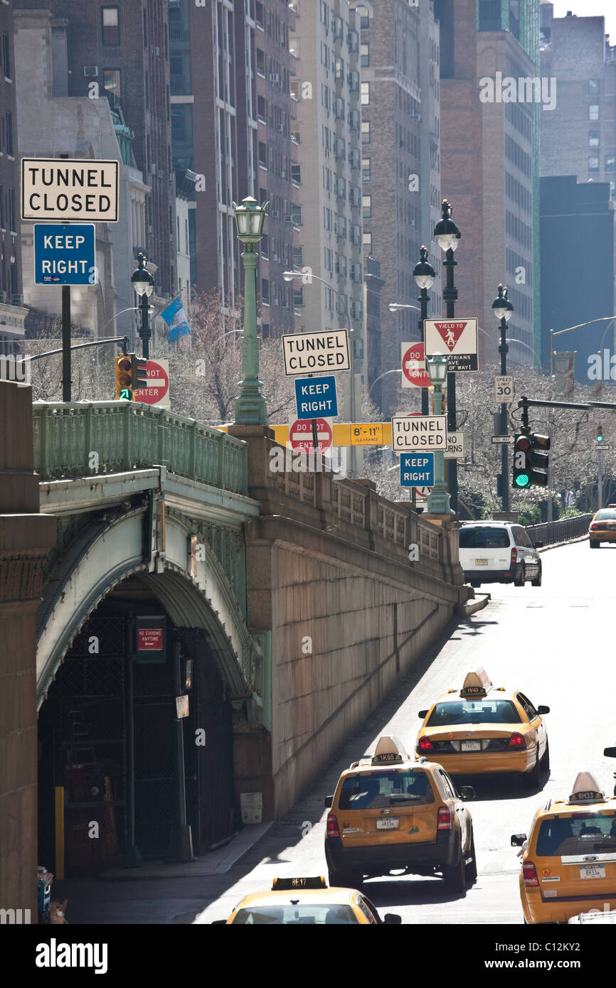 Grand Central Terminal Park avenue Viaduc, Pershing Square, NYC Banque D'Images