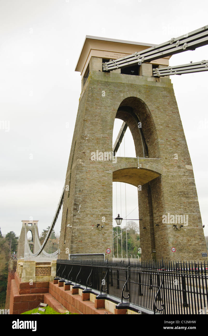 Royaume-uni, Bristol, Le Cliffton Suspension Bridge Banque D'Images