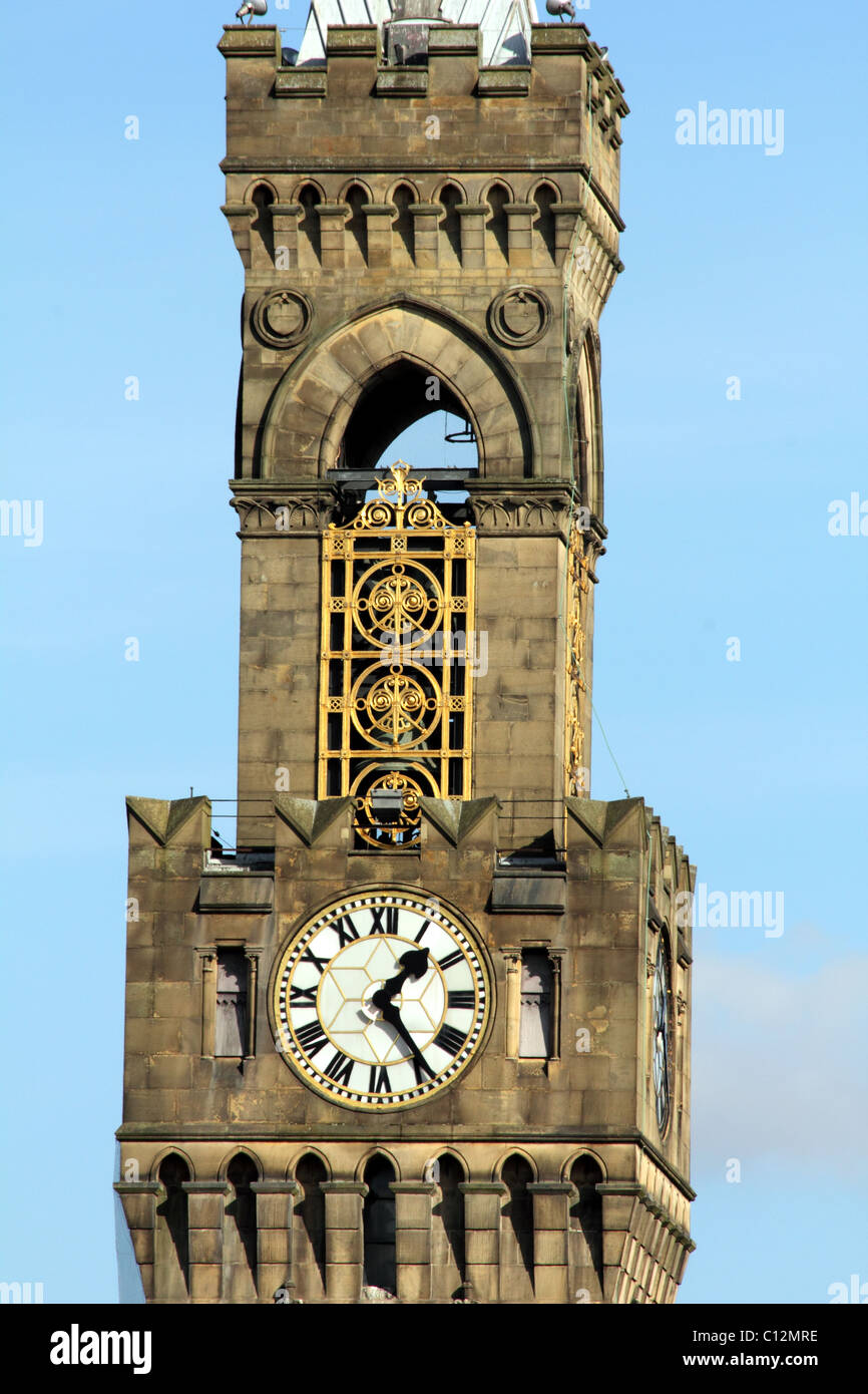 Hôtel de Ville de Bradford dans le Yorkshire Style Italianette Banque D'Images